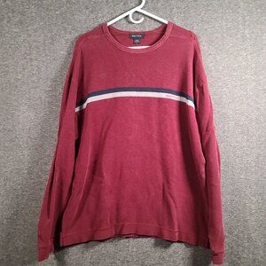 Nautica Men's Thermal Long Sleeve Maroon Shirt Size Large